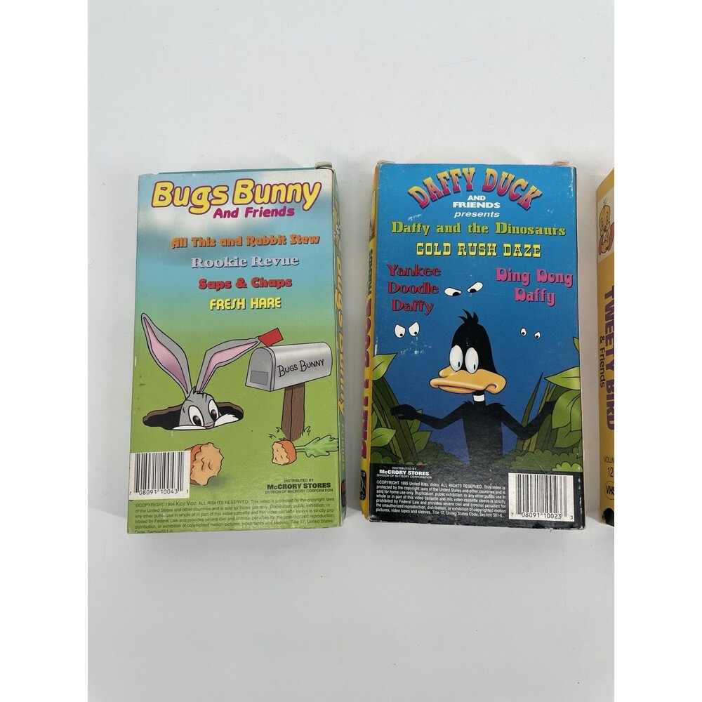 80s 90s Looney Tunes VHS Lot 4 Bugs Bunny Daffy Duck Tweety Warner Bros - Picture 12 of 13